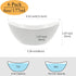 6 6 Pack Set Ounce Ceramic Dip Bowls for Ice Cream, Small Side Dishes Sauce Dish Ceramic Dessert Bowls - Good