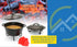 Dutch Oven Lid Lifter and Stand, Cast Iron Pot Stand, Multifunctional Camping Accessory, Includes Red Silicone Mitts