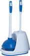 Mr. Clean Toilet Plunger and Bowl Brush Combo with Caddy, 3-Piece Heavy-Duty