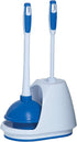 Mr. Clean Toilet Plunger and Bowl Brush Combo with Caddy, 3-Piece Heavy-Duty