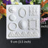 2PCS Silicone Fondant Cake Decorating Mold for Chocolate, Baking, Sugar Craft, Soap, Cupcake - Bee Crown Key Mirror