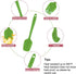 uxcell Silicone Spatula Set, Heat Resistant Kitchenware for Cooking, Baking, and Mixing - Green