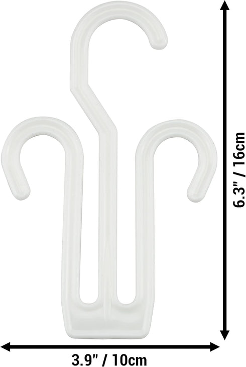 20 Pack IFAMIO White Plastic Shoe Drying Shelf Hangers, Lightweight, Durable, Sturdy, Quick Drying, Ideal for Home