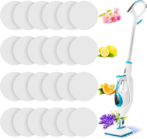 Maitys 24 Pieces Replacement Steam Mop Scent Discs, Fragrance Pads Compatible with Powerfresh and Symphony Series