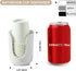 3-4oz Countertops Dobbyby Ceramic Bathroom Cup Dispenser with Stylish Vertical Stripes - Disposable Mouthwash Cup