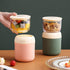 2 Pack 24oz 2-in-1 Eorbow Insulated Yogurt Container, Breakfast On the Go Cup with Plastic Topping Cereal Oatmeal Cup