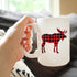 Moose Coffee Mug - Cabin Themed Gifts or Rustic Decor, Large 15oz White Ceramic Mug for Men and Women.