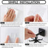 Aosome Under Cabinet Utensil Holder Hanger Hook, 2 Pack, Black & White for Kitchen and Bathroom