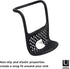 Modern Black Sling Sponge Holder for Kitchen Sinks - Flexible Design, No Suction Cups