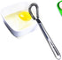 Stainless Steel Mini Spring Egg Beater - Silicone Whisk, Hand Held Sauce Stirrer, 2Pack-Silicone+Steel Coil