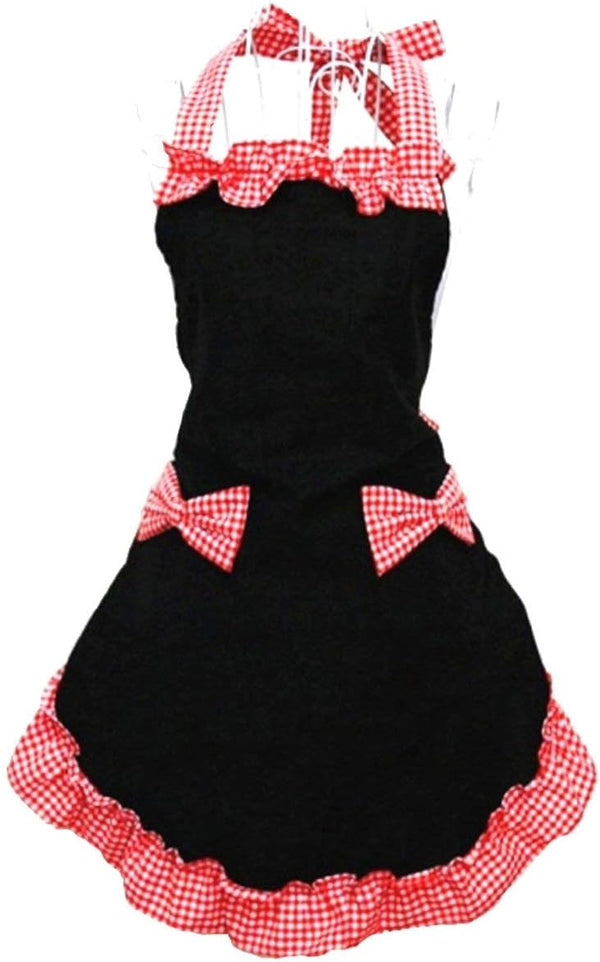 Cute Retro Lovely Vintage Aprons for Women Girls with Pockets for Mothers Day Gift by Hyzrz (Multicolor)