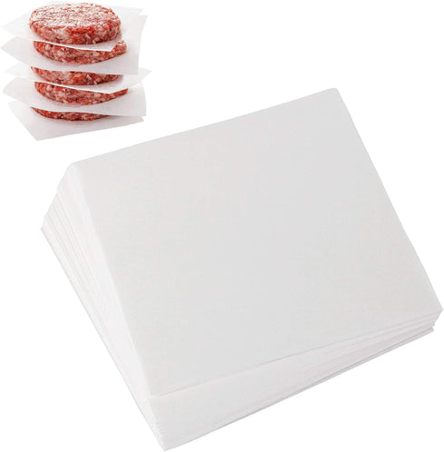 Square Patty Paper Set of 300, 5.5x5.5 Inch Non Stick Patty Paper Sheets for Burger Press and Baking