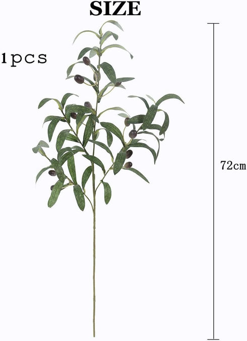 Artificial Olive Branch Stems 5pcs, 28 Inch