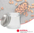 Home Basics Small Kitchen Canister, Clear Glass with Stainless Steel Lid, for Flour, Sugar, Coffee, Snacks