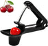 Cherry Pitter, YISSCEN Heavy-Duty Cherry Olive Seed Remover Tool with Food-Grade Silicone Cup (Black)