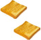 2PCS 4.33 Inches Artificial Simulation Bread Fake Toast Slice Lifelike Toast Faux