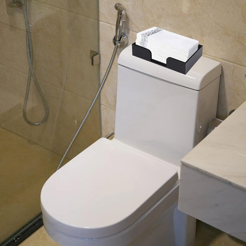Sumnacon Counter Acrylic Guest Towel Holder, Modern Rectangular Disposable Hand Towel Holders Tray for Table, Bathroom