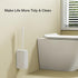 Diveotree 1pack) Toilet Cleaner Brush, Toilet Brush and Holder for Dead Corner Cleaning, Wall Mounted Toilet Bowl Brush