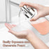 BabyElf Clear Glass Foaming Soap Dispenser - Rust-Proof Stainless Steel Pump for Bathroom & Kitchen