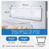 4 3.75 Inch (White,2 Pack) Sophico Yogurt Organizer for Fridge, Capacity Yogurt Sliders for Refrigerator, Yogurt Holder