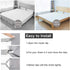 Foloda Bed Sheet Holders, 4 pcs Adjustable Fitted Sheet Straps, Clips Fasteners to Keep Sheets in Place