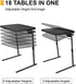 22 16.9 inch 6 3 Max Adjustable TV Tray Table with Cup Holder - x TV Dinner Tray on Bed & Sofa, Large Size Comfortable