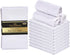 12 Pack 28 28 Inches 100% Flour Sack Towels White Kitchen Dish Towels x Soft Absorbent Tea Towel Cotton Ring Spun Bar