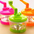Multi-Functional Manual Food Processor - Hand Crank Rotary Dicer for Easy Cleaning - Mincer Mixer for Onion, Garlic, &
