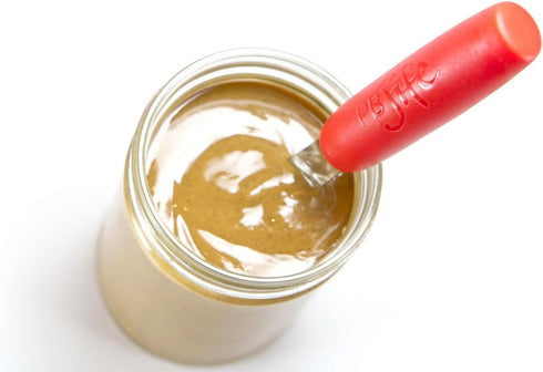 PB-JIFE! The Ultimate PB Knife for Stirring, Scraping, and Cleaning BIG Jars (Red, 1)