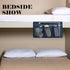 Gloppie Bedside Organizer Caddy with Pockets, Remote Holder, Blue Bedside Pocket Storage for Table Cabinet