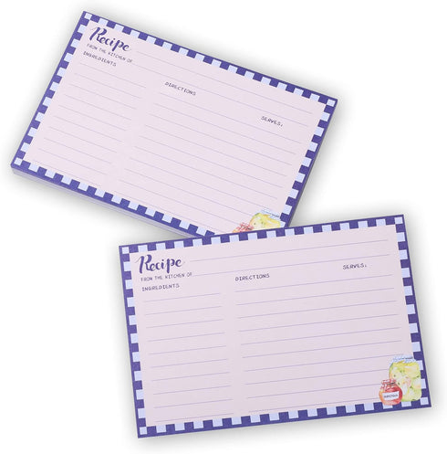 Recipe Cards 4x6 Inch, Double Sided Thicken Card Stock, 50-Pack (Seasoning)