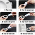 Toilet Lid Lifter, Toilet Seat Handle Avoid Touching Toilet Cover, 2 PCS White