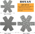 BOYAN Pot and Pan Protectors, Set of 12, 3 Different Sizes, Cookware Divider Pads, Anti-Slip
