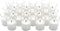 Royal Imports 24 Pack Unscented Clear Glass Votive Candles, 12 Hour Burn Time for Home & Party
