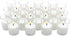 Royal Imports 24 Pack Unscented Clear Glass Votive Candles, 12 Hour Burn Time for Home & Party