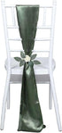 5pcs 6 x106 Efavormart Eucalyptus Sage Green Satin Chair Sashes Tie Bows for Wedding Events Decor Chair Bow Sash Party