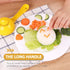 4 Pack Rice Ball Scoop, Non-stick Plastic Rice Paddle for Sushi Making Tools and Rice Ball Mold