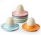 Cinf 6Pack Ceramic Macaron Egg Holder Breakfast Easter Gift for Hard and
