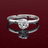 Whaline 36 Packs Diamond Engagement Rings for Bridal Shower, Wedding Table Decorations, Party Supply, Cupcake Toppers