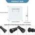 Adhesive Shower Rod Holders, Tension Rod Invisible Holders, No Drilling, Waterproof, Max Load 22 lbs, 4 Pieces