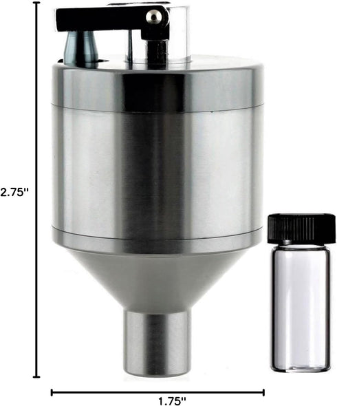 Set, 1.75 inch Kitchen Spice GrinderSuperfine GrindingPepper Grinder Silver