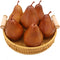 6PCS Fake Brown Pear Artificial Lifelike Fake Fruits Decorative for Kitchen Party