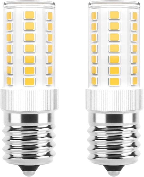 E17 LED Bulbs Dimmable 5W, 40W Incandescent Equivalent, Natural White 4000K, Fits Whirlpool Maytag GE Microwaves
