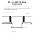 Metal Glove Holder for Wall Mount(2 PACK),Glove Box Holder Wall Mount for laboratory,Healthcare, Hospital, Restaurants,Black Medical Glove Holder with Mounting Accessories Included
