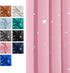 Grommet 2 pink/52Wx72L SMILE WEAVER Pink Kids Curtains for Girls Bedroom Silver Print Window Drapes Soft Thick Thermal