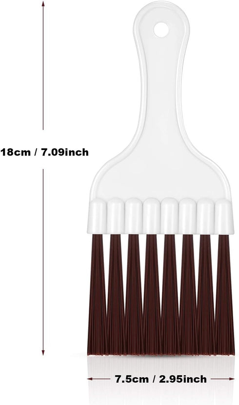 8 Packs Air Conditioner Condenser Cleaning Brush, Small Plastic Whisk Brush for Refrigerator Coil & HVAC Cleaning
