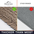 Walensee Non Slip Bathroom Rug (32x20 Inch, Taupe) - Water Absorbent, Soft Shaggy Chenille, Machine Washable Bath Mat