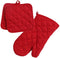 Home Collection Red Oven Mitt & Potholders Set, 3pc