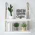 Coworker Gift - This Office Runs on Hard Work Wooden Box Sign, Decorative Wooden Sign for Desk, Table, Shelf