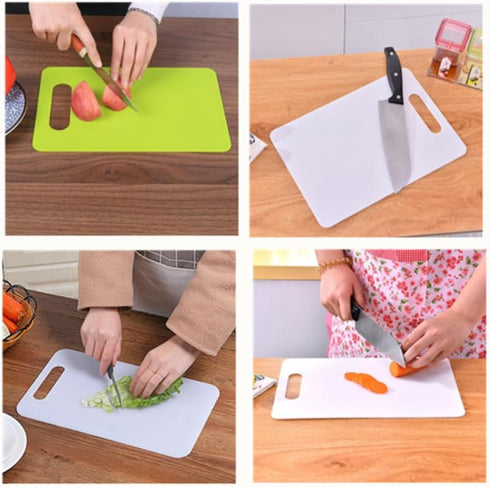 Kitchen Flexible Plastic Cutting Board Mats, Non-Slip Cutting Mat for Vegetable Fruit Meat